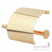 Тримач для туалетного паперу з кришкою Kugu Eldorado 811G золото