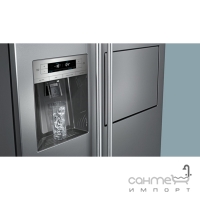 Отдельностояший двухкамерный холодильник Side-by-Side Siemens iQ500 KA90GAI20 нержавеющая сталь