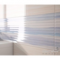 Плитка настенная фриз Opoczno Elegant Stripes glass turquoise border 3X75 