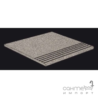 Плитка для підлоги, сходинка 30x30 ColiseumGres Project Step Carbonio/Карбон (сіра)