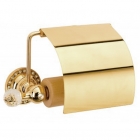 Держатель для туалетной бумаги с крышкой Kugu Swan 411G золото