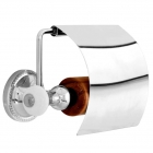 Тримач для туалетного паперу з кришкою Kugu Pan 011C хром