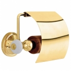 Тримач для туалетного паперу з кришкою Kugu Pan 011G золото