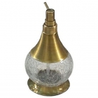 Дозатор для жидкого мыла настольный Kugu Crackelure Freestand 630A античная бронза - стекло кракелюр