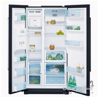 Окремий двокамерний холодильник Bosch Side-by-Side KAN58A55 чорний