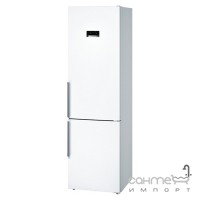 Отдельностоящий двухкамерный холодильник с нижней морозильной камерой Bosch KGN39XW306 белый