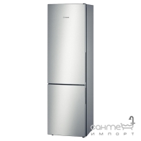 Отдельностоящий двухкамерный холодильник с нижней морозильной камерой Bosch KGV39VL31 нержавеющая сталь
