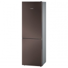 Отдельностоящий двухкамерный холодильник с нижней морозильной камерой Bosch KGV36VD32S коричневый