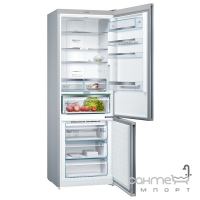 Отдельностоящий двухкамерный холодильник с нижней морозильной камерой Bosch Serie 6 KGN49LB30U черный