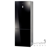 Отдельностоящий двухкамерный холодильник с нижней морозильной камерой Bosch KGN49SB31 черный