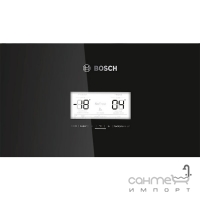 Отдельностоящий двухкамерный холодильник с нижней морозильной камерой Bosch KGN56LB30N черный