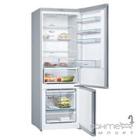 Отдельностоящий двухкамерный холодильник с нижней морозильной камерой Bosch Serie 4 KGN56VI30U сталь