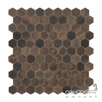 Мозаика под дерево 31,5x31,5 Vidrepur Honey Royal Dark 4701 (темно-коричневая)