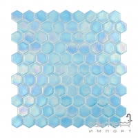 Мозаика 31,5x31,5 Vidrepur Honey Shell Air 551 (голубая)