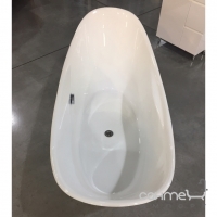 Акрилова ванна Volle 170 12-22-210 + змішувач для ванни для підлоги Imprese Cuthna stribro H-10280