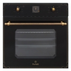 Электрический духовой шкаф Perfelli Antique BOE 6645 BL ANTIQUE GLASS черное стекло
