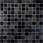 Мозаика 31,5x31,5 Vidrepur Lux Anthracite-407 (черная)