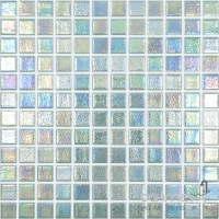 Мозаика 31,5x31,5 (2,5x2,5) Vidrepur Shell Crystal 553 (зелено-голубая)