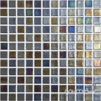 Мозаїка 31,5x31,5 (2,5x2,5) Vidrepur Shell Deep 556 (сіро-синя)