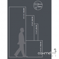 Плитка 100х300 Cerdisa Dolmen Levitas T5,6 Bianco Nat Rett 45801 (біла, матова)