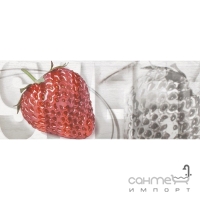 Плитка настенная декор 20x50 Ceramika-Konskie Napoli Fruit 2 Inserto Cream