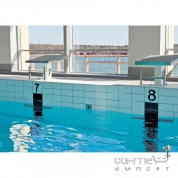 Плитка для бассейна 12,5х25 Cerdisa H2O Sport Project Brillanti Azzurro Caraibico 3326 (голубая)