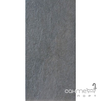 Плитка керамогранітна 39,6 x79, 4 Pietra Piasentina Naturale Rett. Antracite 800481 (темно-сіра)