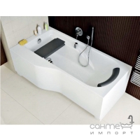 Акриловая ассиметричная ванна Kolo Comfort Plus 170x75 с ручками, подголовником и сидением правая