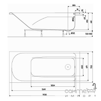 Акрилова ванна Kolo Comfort Plus 170x75