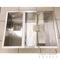 Кухонна мийка Fabiano Quadro 58x44 RS/Steel нержавіюча сталь