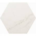 Плитка для підлоги, керамограніт 17,5x20 Equipe Carrara Hexagon 23101 (біла, матова)