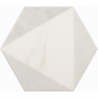 Напольная плитка, керамогранит 17,5x20 Equipe Carrara Hexagon Peak 23102 (белая, матовая)