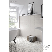 Плитка для підлоги, керамограніт 17,5x20 Equipe Carrara Hexagon Flow 23103 (біла, матова)