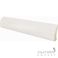 Плитка настінна, бордюр 3x15 Equipe Carrara Pencil Bullnose Gloss 23104 (біла, глянсова)