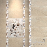 Плитка настенная под мрамор 25х40 Golden Tile Sakura Beige (бежевая), арт. В61051