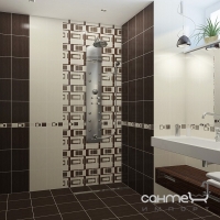 Настінна плитка 25х33 Golden Tile Вельвет Коричневий, арт. Л67061