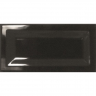 Настінна плитка 7,5x15 Equipe Evolution Inmetro Black 22001 (чорна, глянсова)