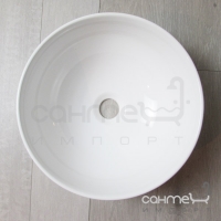 Раковина керамическая на столешницу круглая Vito VT-0030 белая