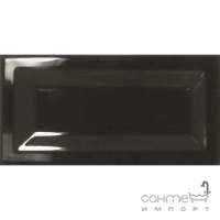 Настенная плитка 7,5x15 Equipe Evolution Inmetro Black 22001 (черная, глянцевая)