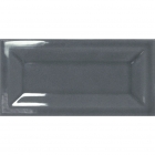 Плитка настінна 7,5x15 Equipe Evolution Inmetro Dark Grey 22000 (темно-сіра, глянсова)