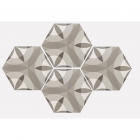 Плитка напольная, шестиугольная 17,5x20 Equipe Hexatile Harmony Nature B&W 21355 