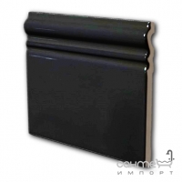 Настінна плитка, бордюр 15x15 Equipe Evolution Skirting Negro Brillo 21020 (чорна, глянсова)