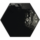 Плитка настенная, шестиугольная 17,5x20 Equipe Hexatile Negro Brillo 20525 (черная)