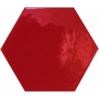Плитка настенная, шестиугольная 17,5x20 Equipe Hexatile Rojo Brillo 20526 (красная)