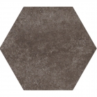Плитка напольная, шестиугольная 17,5x20 Equipe Hexatile Cement Mud 22097 (коричневая) 