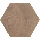 Плитка под дерево, шестиугольная 17,5x20 Equipe Hexawood Old 21630 (коричневая)
