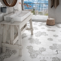 Плитка для підлоги, шестикутна 17,5x20 Equipe Hexatile Blanco Mate 20339 (біла)