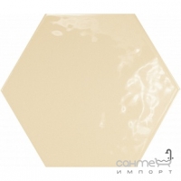 Плитка настенная, шестиугольная 17,5x20 Equipe Hexatile Crema Brillo 20520 (бежевая)
