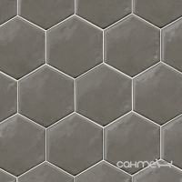 Плитка настенная, шестиугольная 17,5x20 Equipe Hexatile Gris Oscuro Brillo 20712 (темно-серая)