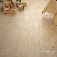 Плитка под дерево 9x20,5 Equipe Hexawood Chevron Tan Left 21656 (светло-бежевая)